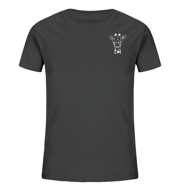 Giraffe weiß - Organic T-Shirt Kinder T-Shirts Kinder Tier-Shirts.com Anthracite 98/104 (3-4)