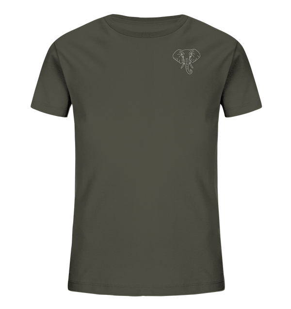 Elefant weiß - Organic T-Shirt Kinder T-Shirts Kinder Tier-Shirts.com Khaki 98/104 (3-4)