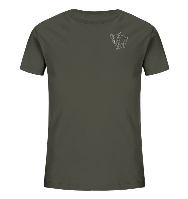 Schwein weiß - Organic T-Shirt Kinder T-Shirts Kinder Tier-Shirts.com Khaki 98/104 (3-4)