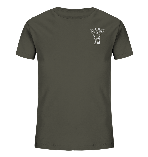 Giraffe weiß - Organic T-Shirt Kinder T-Shirts Kinder Tier-Shirts.com Khaki 98/104 (3-4)