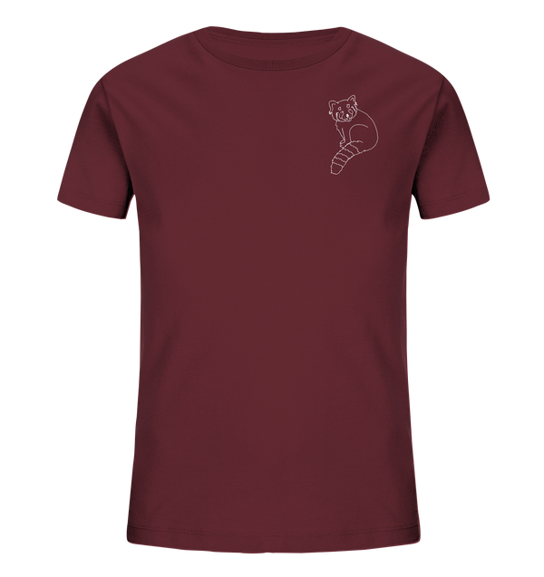 Roter Panda weiß - Organic T-Shirt Unisex Unisex-Shirts Tier-Shirts.com Burgundy 98/104 (3-4)