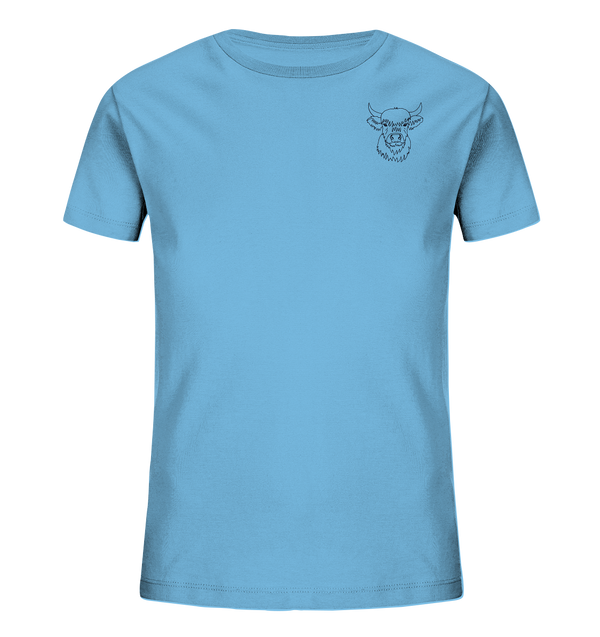 Highland Rind schwarz - Organic T-Shirt Kinder - Tier-Shirts.com