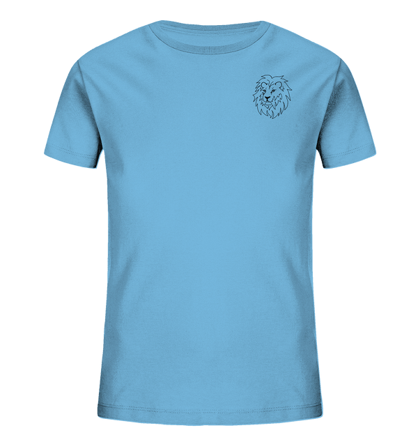 Löwe - Organic T-Shirt Kinder T-Shirts Kinder Tier-Shirts.com Aqua Blue 98/104 (3-4)