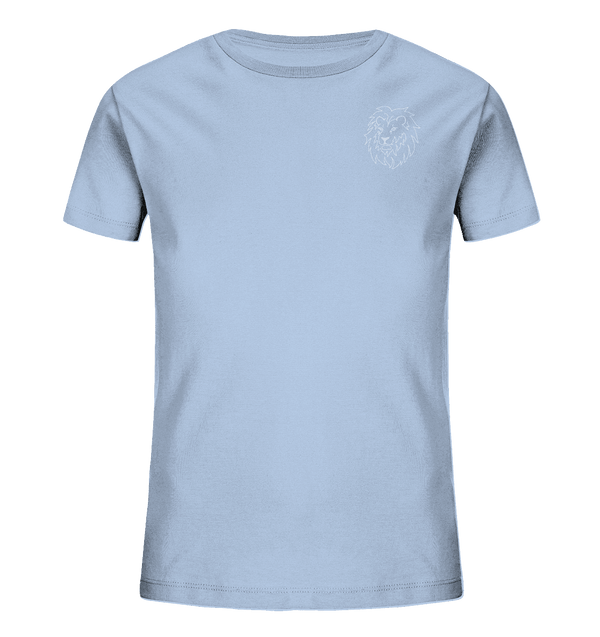 Löwe weiß - Organic T-Shirt Kinder T-Shirts Kinder Tier-Shirts.com Blue Soul 98/104 (3-4)