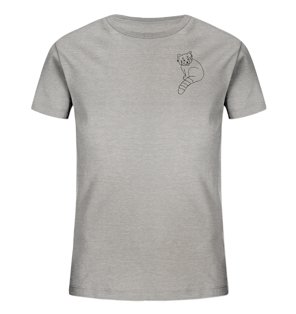Roter Panda - Organic T-Shirt Kinder T-Shirts Kinder Tier-Shirts.com Heather Grey 98/104 (3-4)