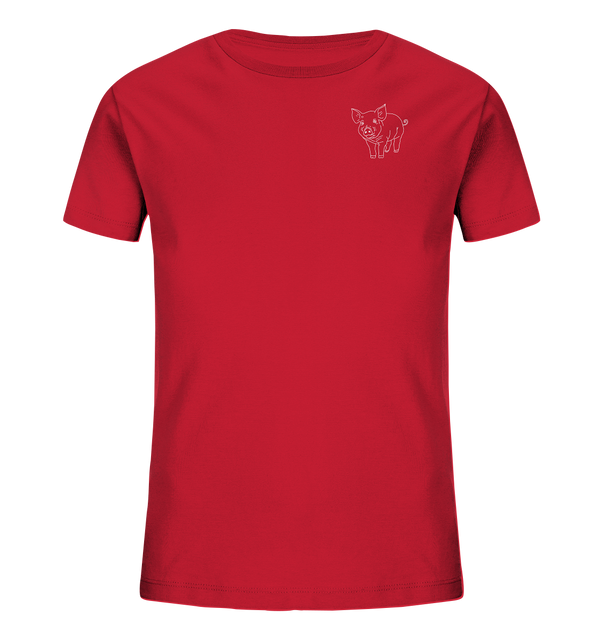 Schwein weiß - Organic T-Shirt Kinder T-Shirts Kinder Tier-Shirts.com