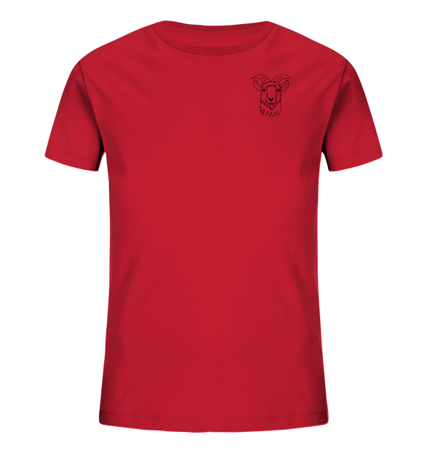 Ziege schwarz - Organic T-Shirt Kinder T-Shirts Kinder Tier-Shirts.com Red 98/104 (3-4)