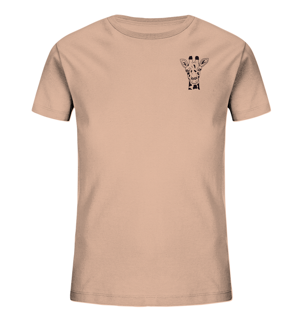 Giraffe - Organic T-Shirt Kinder T-Shirts Kinder Tier-Shirts.com Fraiche Peche 98/104 (3-4)