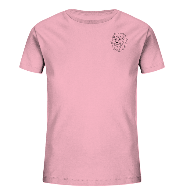 Löwe - Organic T-Shirt Kinder T-Shirts Kinder Tier-Shirts.com Cotton Pink 98/104 (3-4)