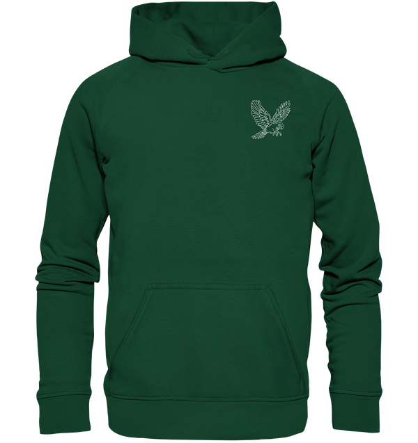 Papagei weiß - Premium Hoodie Kinder Hoodie Kinder Tier-Shirts.com Bottlegreen 116