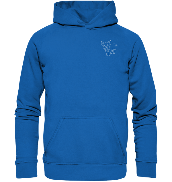 Schwein weiß - Premium Hoodie Kinder Hoodie Kinder Tier-Shirts.com Royal Blau 116