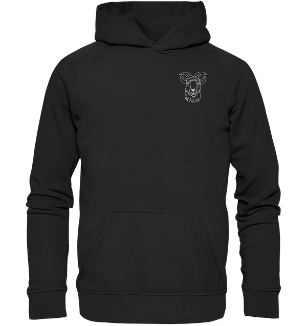 Ziege weiß - Premium Hoodie Kinder Hoodie Kinder Tier-Shirts.com Black 116