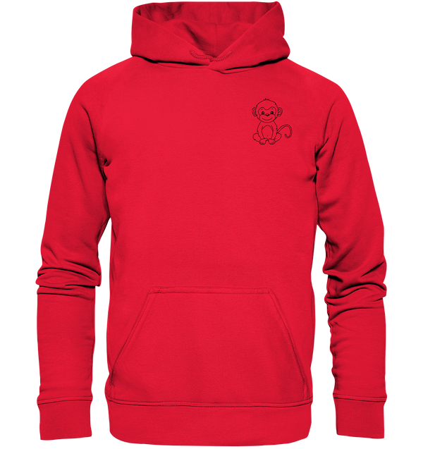 Affenbaby schwarz - Premium Hoodie Kinder Hoodie Kinder Tier-Shirts.com Rot 116