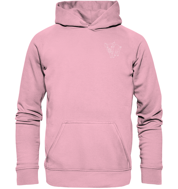 Schwein weiß - Premium Hoodie Kinder Hoodie Kinder Tier-Shirts.com Light Pink 116
