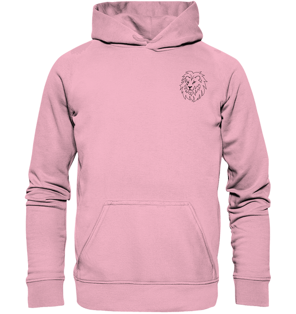 Löwe - Premium Hoodie Kinder Hoodie Kinder Tier-Shirts.com Light Pink 116
