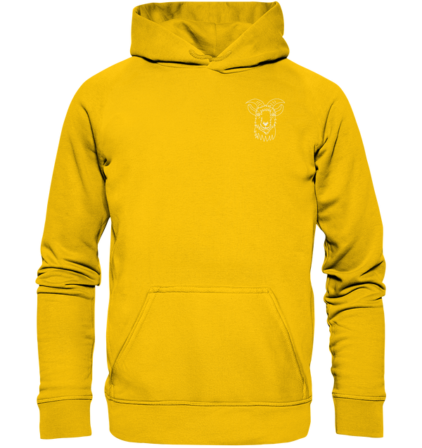 Ziege weiß - Premium Hoodie Kinder Hoodie Kinder Tier-Shirts.com Sunflower 116