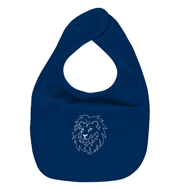 Löwe weiß - Organic Lätzchen Kinder Lätzchen Tier-Shirts.com Nautical Navy One Size