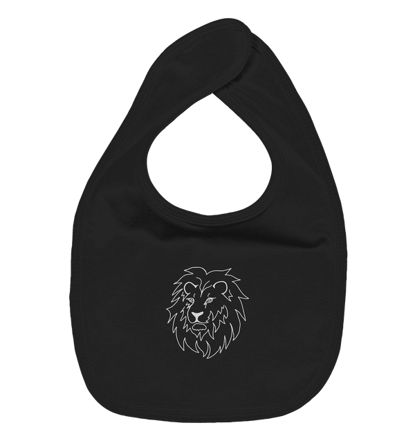 Löwe weiß - Organic Lätzchen Kinder Lätzchen Tier-Shirts.com Black One Size