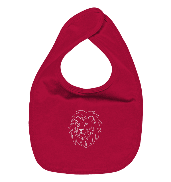 Löwe weiß - Organic Lätzchen Kinder Lätzchen Tier-Shirts.com Red One Size