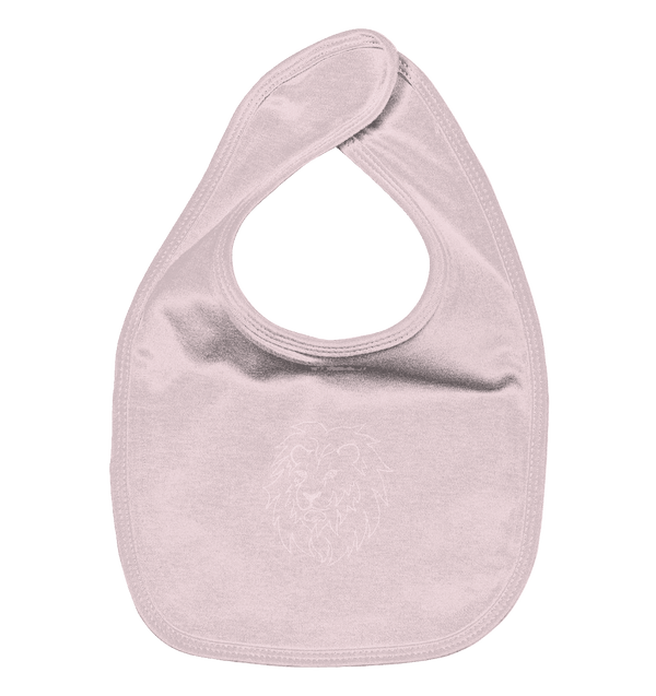 Löwe weiß - Organic Lätzchen Kinder Lätzchen Tier-Shirts.com Powder Pink One Size