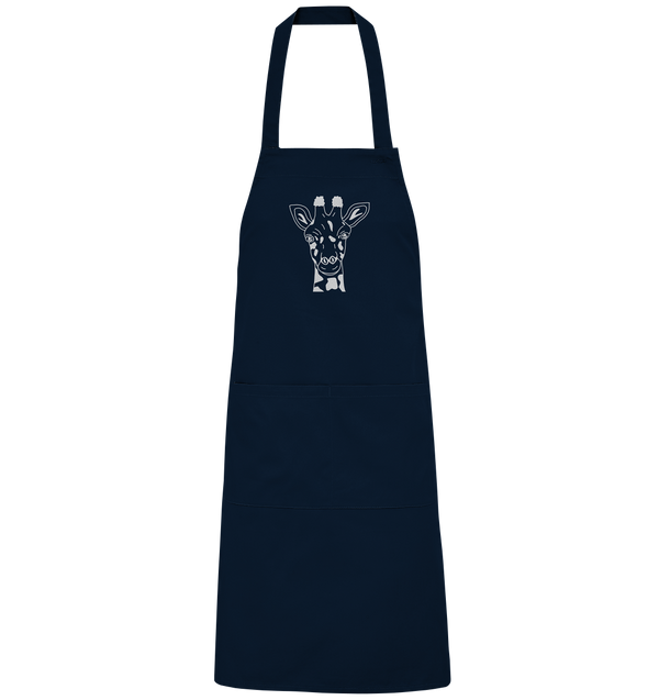 Giraffe weiß - Organic Grillschürze Grillschürze Tier-Shirts.com Navy One Size