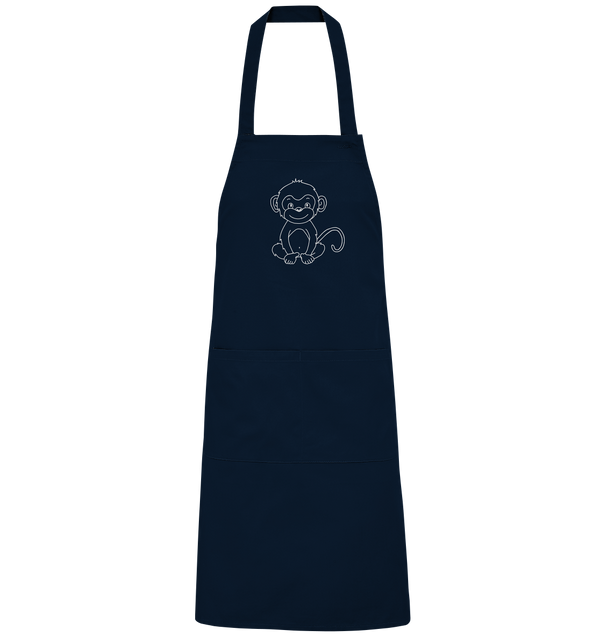 Affenbaby weiß - Organic Grillschürze Grillschürze Tier-Shirts.com Navy One Size