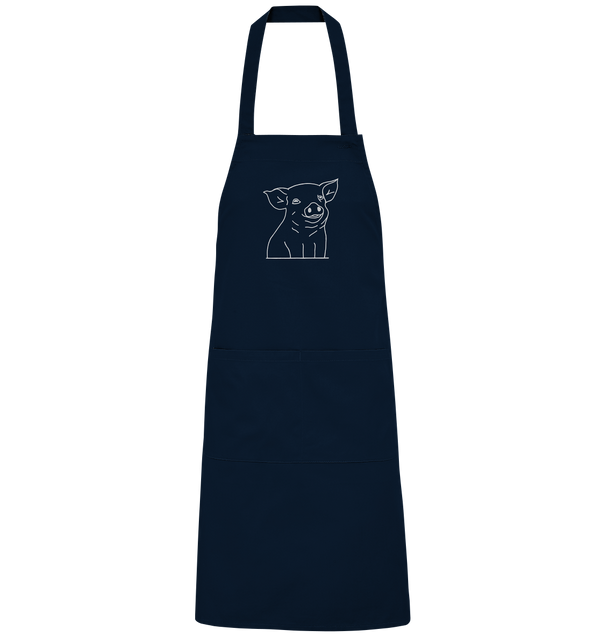 Ferkel weiß - Organic Grillschürze Grillschürze Tier-Shirts.com Navy One Size