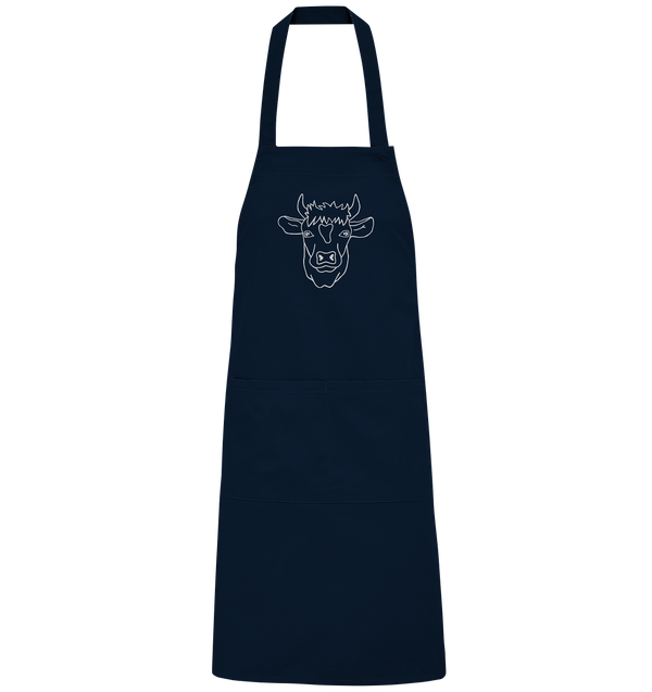 Kuh weiß - Organic Grillschürze Grillschürze Tier-Shirts.com Navy One Size