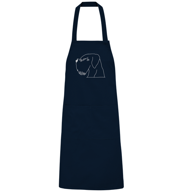Schnauzer weiß - Organic Grillschürze Grillschürze Tier-Shirts.com Navy One Size