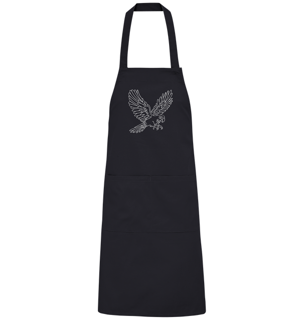 Papagei weiß - Organic Grillschürze Grillschürze Tier-Shirts.com Black One Size