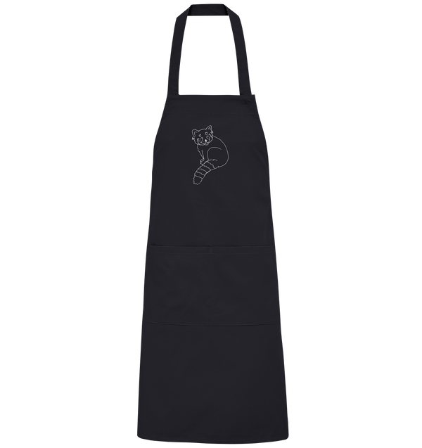 Roter Panda weiß - Organic Grillschürze Grillschürze Tier-Shirts.com Black One Size