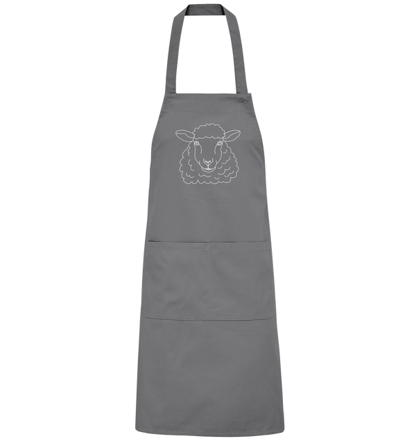 Schaf weiß - Organic Grillschürze Grillschürze Tier-Shirts.com Dark Grey (Solid) One Size