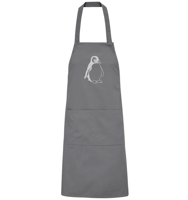 Pinguin weiß - Organic Grillschürze Grillschürze Tier-Shirts.com Dark Grey (Solid) One Size
