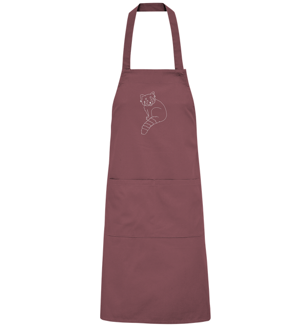 Roter Panda weiß - Organic Grillschürze Grillschürze Tier-Shirts.com Ancient Pink One Size