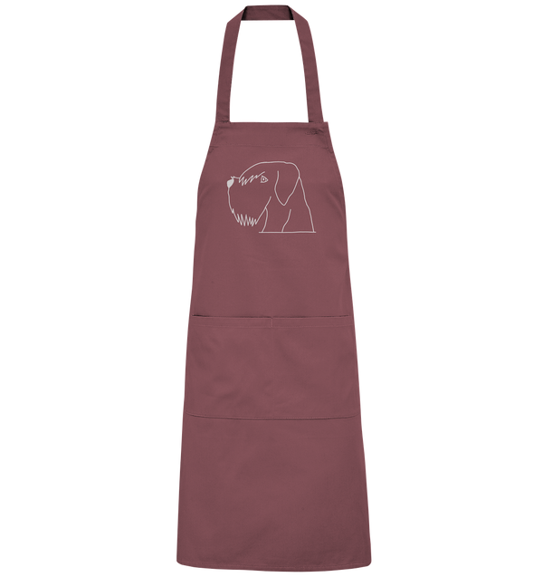 Schnauzer weiß - Organic Grillschürze Grillschürze Tier-Shirts.com Ancient Pink One Size