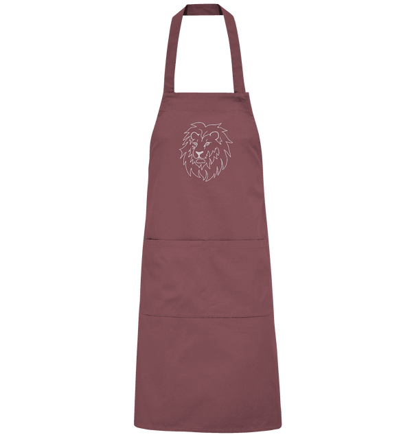 Löwe weiß - Organic Grillschürze Grillschürze Tier-Shirts.com Ancient Pink One Size