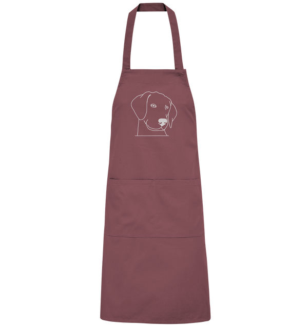 Hund Schlappohr weiß - Organic Grillschürze Grillschürze Tier-Shirts.com Ancient Pink One Size