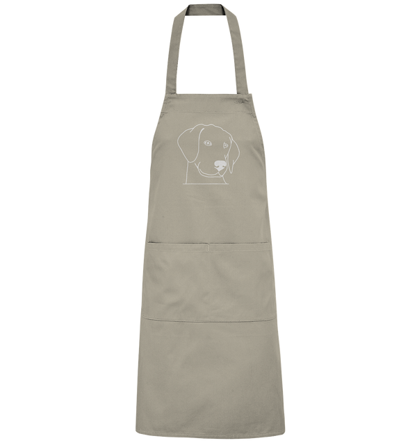 Hund Schlappohr weiß - Organic Grillschürze Grillschürze Tier-Shirts.com Rope One Size