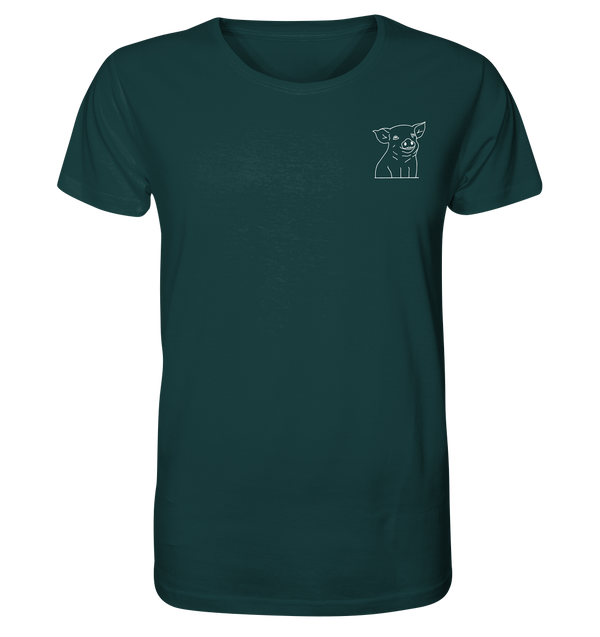 Ferkel weiß - Organic T-Shirt Unisex Unisex-Shirts Tier-Shirts.com Glazed Green XS