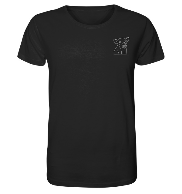 Ferkel weiß - Organic T-Shirt Unisex Unisex-Shirts Tier-Shirts.com Black XS