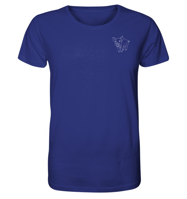 Schwein weiß - Organic T-Shirt Unisex Unisex-Shirts Tier-Shirts.com Worker Blue XS