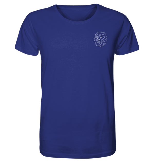 Löwe weiß - Organic T-Shirt Unisex Unisex-Shirts Tier-Shirts.com Worker Blue XS