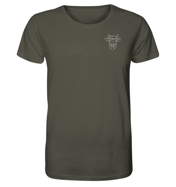 Kuh weiß - Organic T-Shirt Unisex Unisex-Shirts Tier-Shirts.com Khaki XS