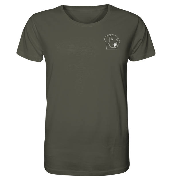 Hund Schlappohr weiß - Organic T-Shirt Unisex Unisex-Shirts Tier-Shirts.com Khaki XS