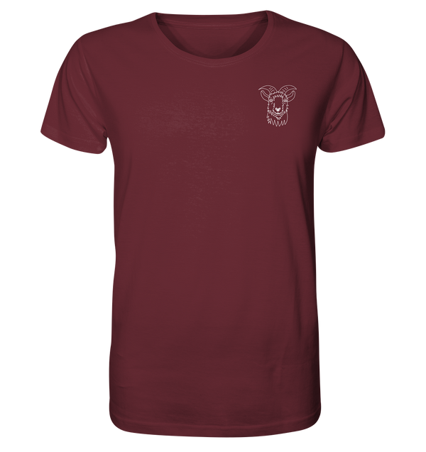 Ziege weiß - Organic T-Shirt Unisex Unisex-Shirts Tier-Shirts.com Burgundy XS