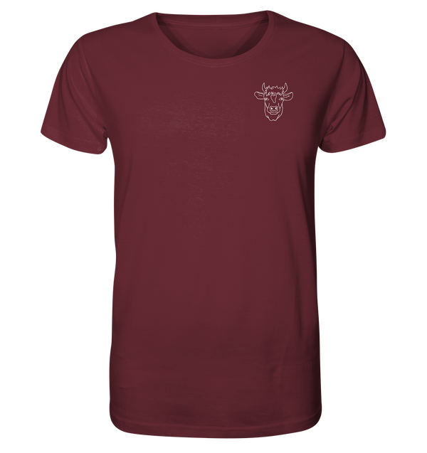 Kuh weiß - Organic T-Shirt Unisex Unisex-Shirts Tier-Shirts.com Burgundy XS