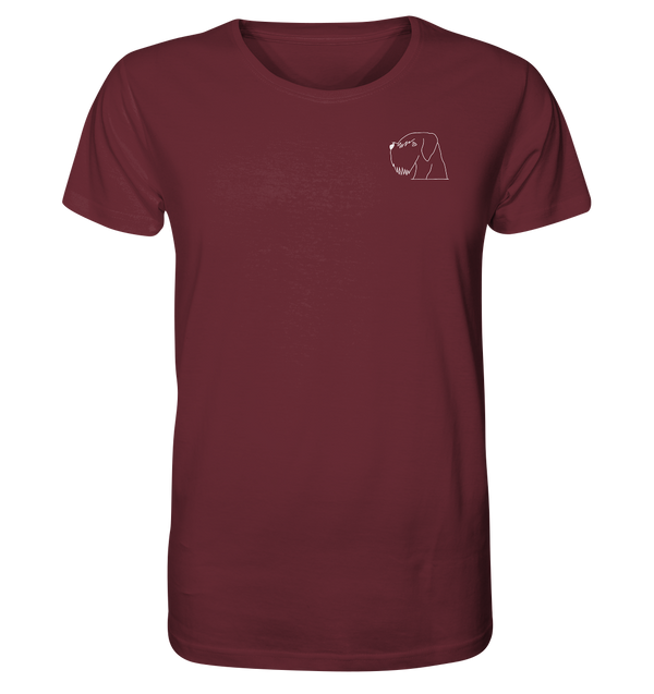 Schnauzer weiß - Organic T-Shirt Unisex Unisex-Shirts Tier-Shirts.com Burgundy XS