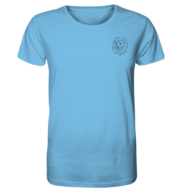 Löwe - Organic T-Shirt Unisex Unisex-Shirts Tier-Shirts.com Aqua Blue XS