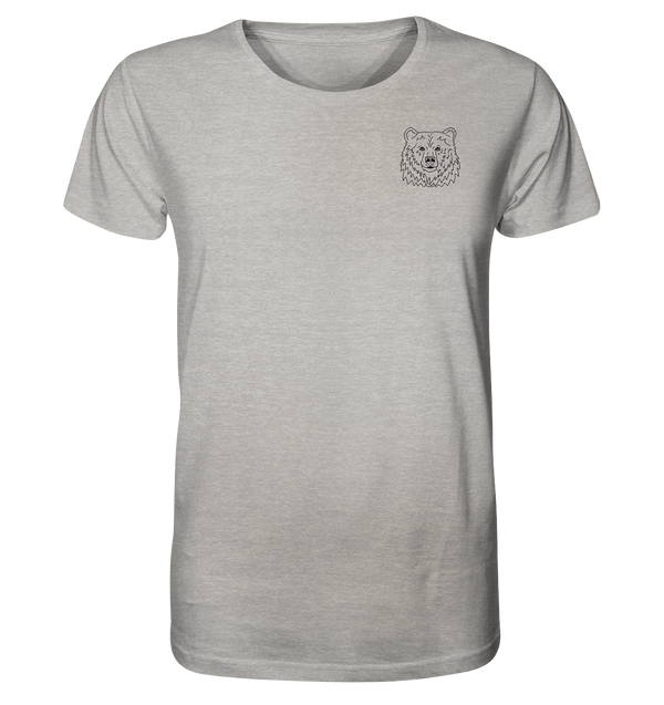 Bär schwarz - Organic T-Shirt Unisex Unisex-Shirts Tier-Shirts.com Heather Grey XS