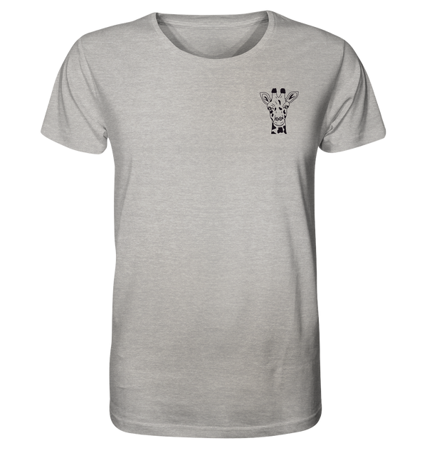 Giraffe - Organic T-Shirt Unisex Unisex-Shirts Tier-Shirts.com Heather Grey XS
